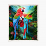 Tropic Spirits Macaws Fleece Deken