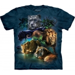 Big Cats Jungle Dieren Kindershirt