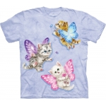 Butterfly Kitten Fairies Katten Kindershirt