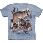 Wolf Family Mountain Kindershirt