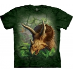 Wild Triceratops Portrait Kindershirt