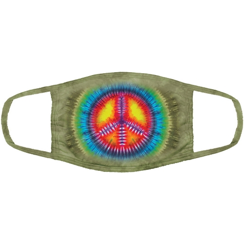 Peace Tie-Dye Mondmasker