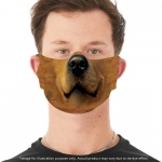 Golden Face Dog Mondmasker