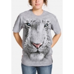 White Tiger Face Tijger Shirt