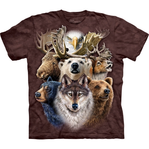 Northern Wildlife Collage Dieren Shirt