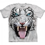Big Face Tribal White Tiger Tijger Shirt