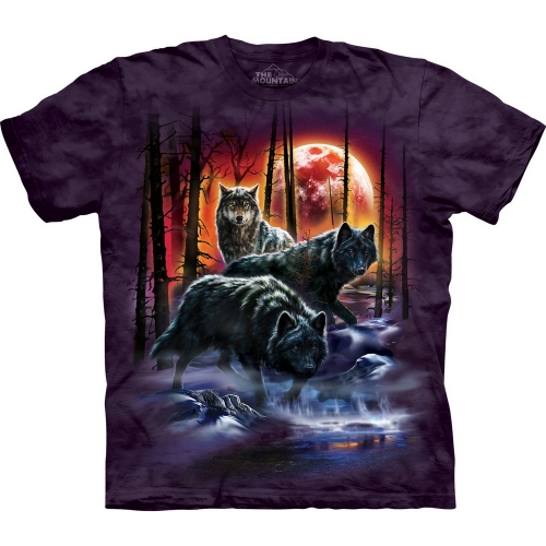 Fire And Ice Wolves Dieren Shirt