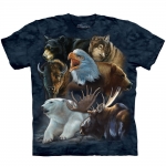 Wild Alaskan Collage Dieren Shirt