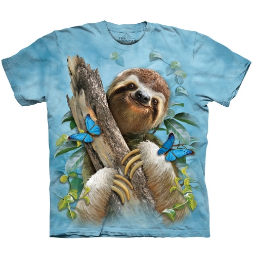 Sloth & Butterflies Dieren Shirt