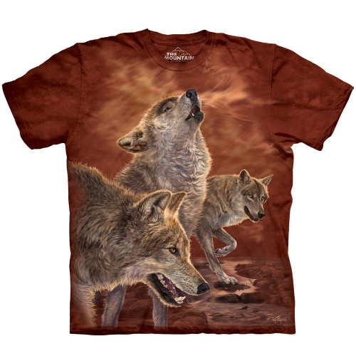 Red Glow Wolves Wolven Shirt