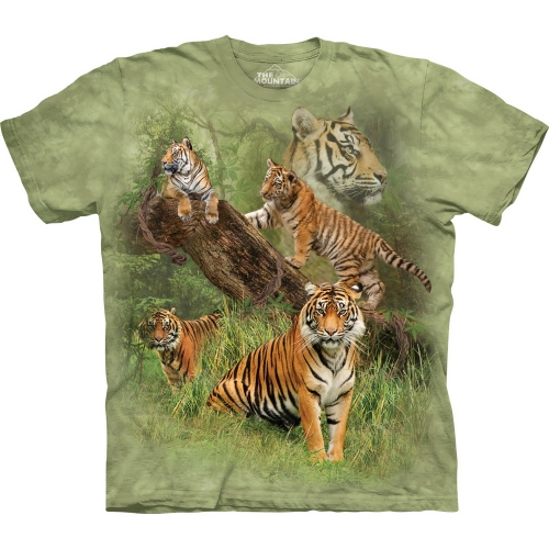 Wild Tiger Collage Tijgershirt