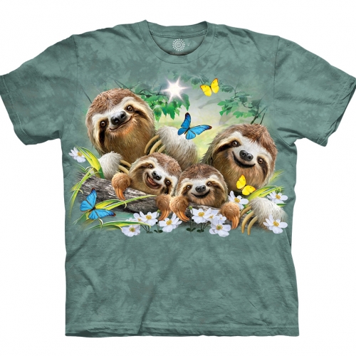 Sloth Family Selfie Luiaardshirt
